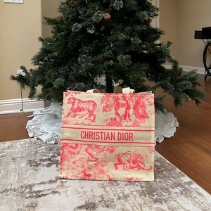 Authentic Dior Shopping Tote